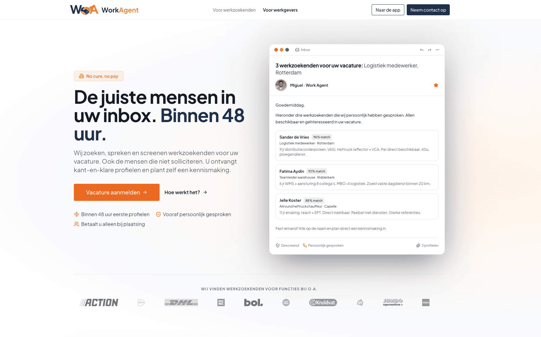 Work Agent, AI-matchingsysteem voor recruitment